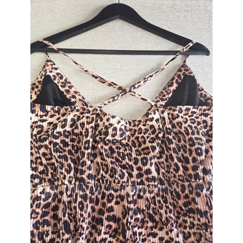 Michael Costello x Revolve Leopard Print Romper NWT Size M - Picture 6 of 7